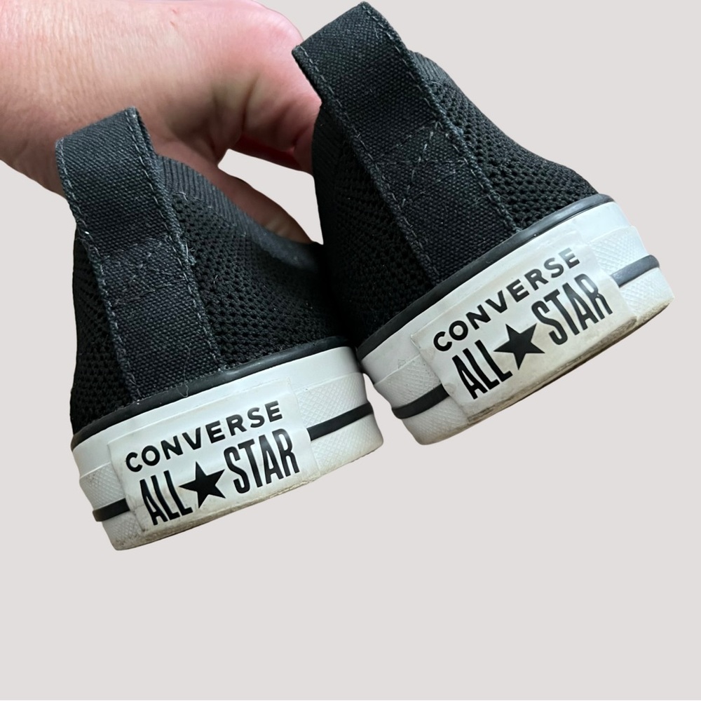 Converse Black and White Low-Top Slip-On Sneakers - Picture 5 of 7